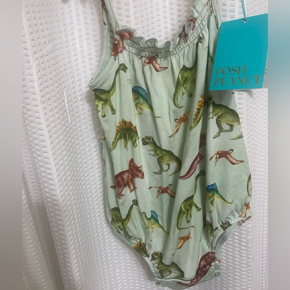Posh Peanut Girls Dinosaur Bubble Romper 🦖🦕 - Picture 3 of 5